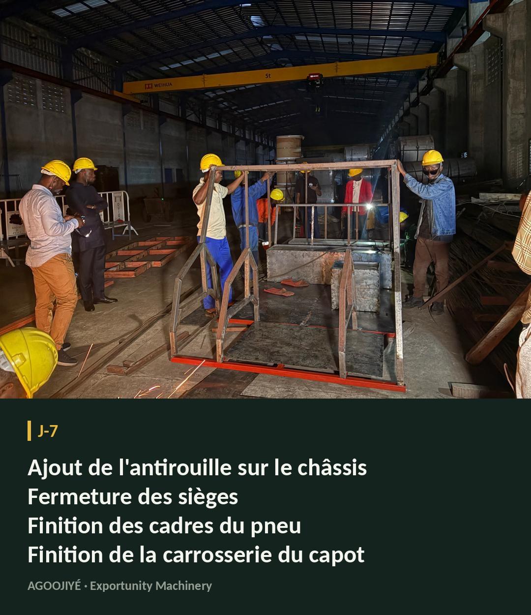L’antirouille et les finitions — chantier AGOOJIYÉ